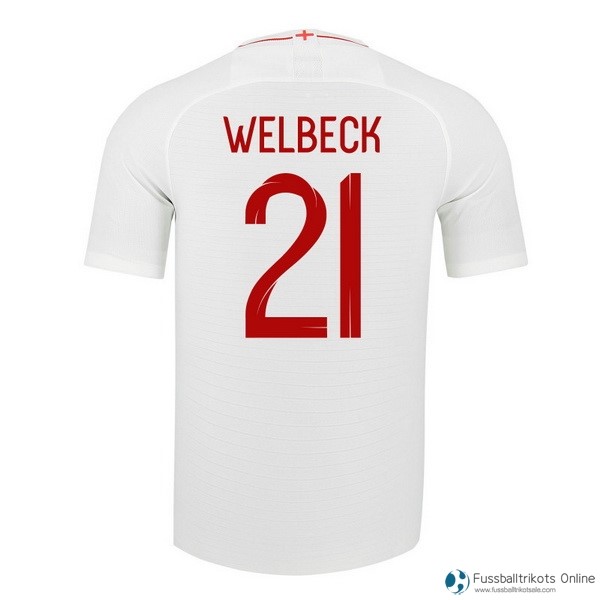 England Trikot Heim Welbeck 2018 Weiß Fussballtrikots Günstig
